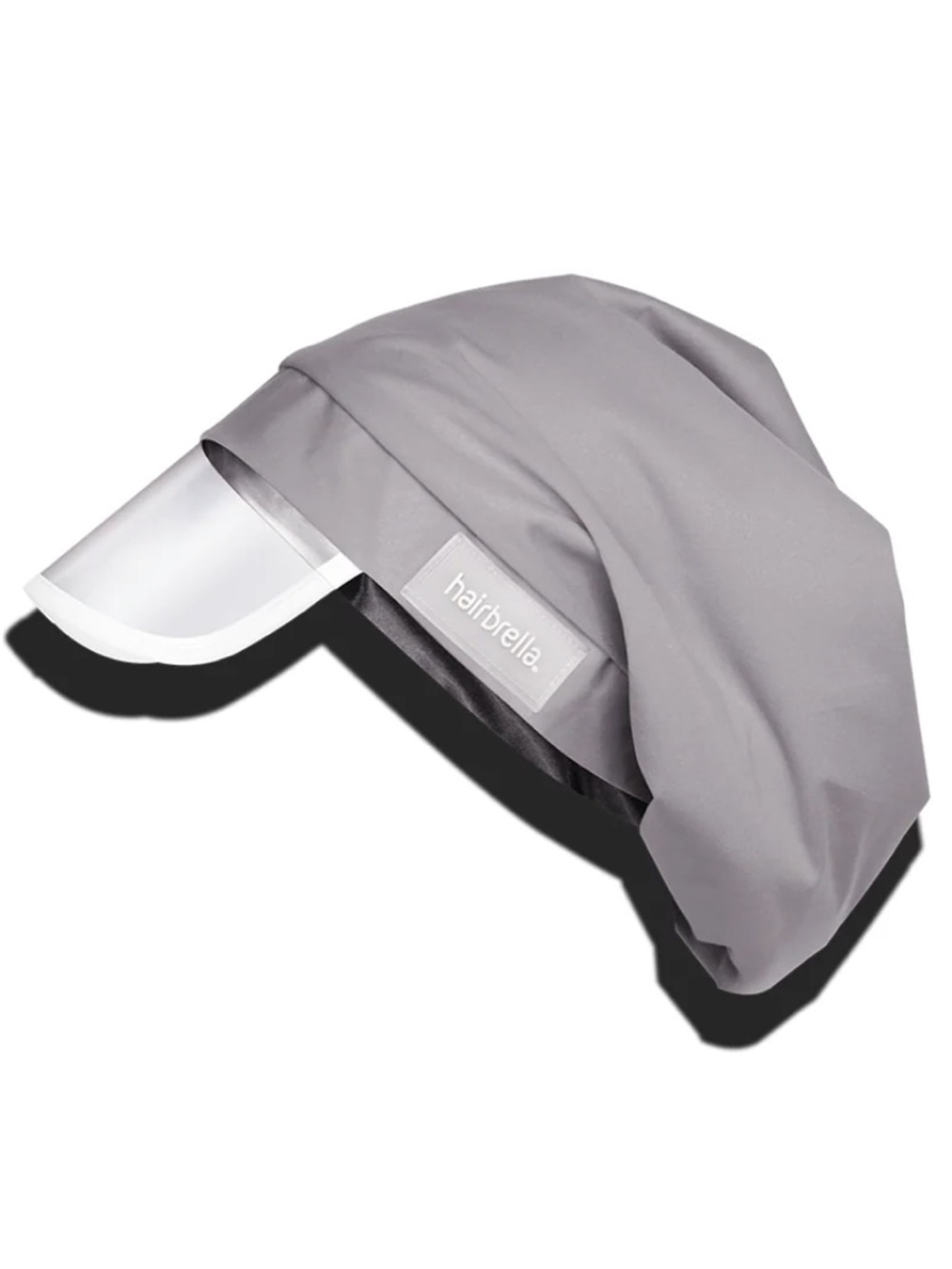 hairbrella Women's Light Gray Visor Cap with Clear Brim